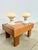 Cream Mushroom Lamps in White Opaline Glass and Lacquered Metal, 1970s, Set of 2 For Sale - Image 8 of 11