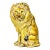 Vintage Italian Glazed Ceramic Lion For Sale