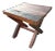 Reclaimed Teak Wood End Table From Antique Vessel For Sale