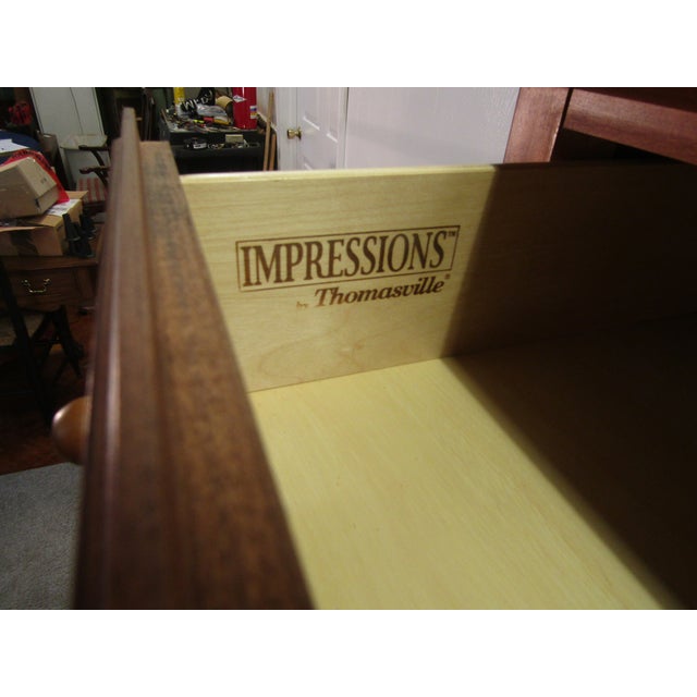 Brown Thomasville Impressions Solid Cherry Lingerie Chest For Sale - Image 8 of 11