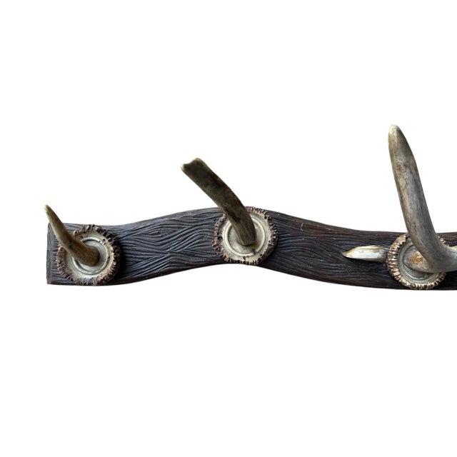 Cabin 1940s German Antler Rack Hat Clothes For Sale - Image 3 of 5