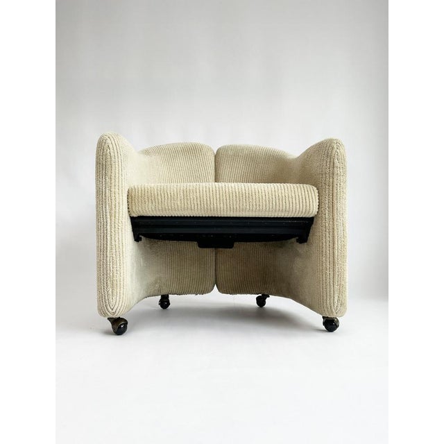 Italian PS142 Lounge Chair on Wheels by Eugenio Gerli for Tecno, 1970s For Sale - Image 9 of 10