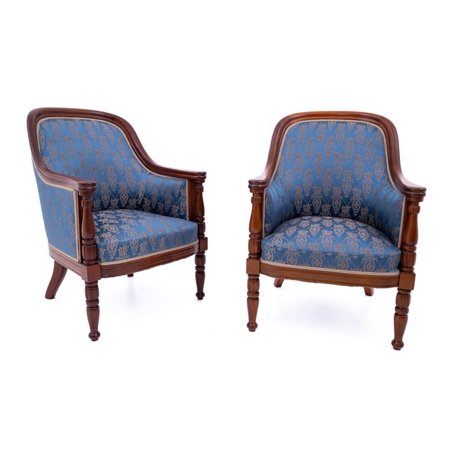 Antique Bergère Armchairs, France, 1880s, Set of 2 For Sale - Image 9 of 16