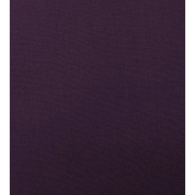 The House of Scalamandré Toscana Linen Fabric, Aubergine For Sale