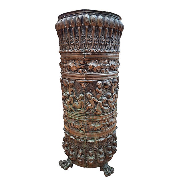 If you live in Palm Springs, move along. But if you’re a Seattleite, you need this. “This” being an antique brass repoussé...