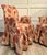 Pair of Vintage Skirted Swan Arm Chairs With Red Embroidered Textile For Sale - Image 15 of 15