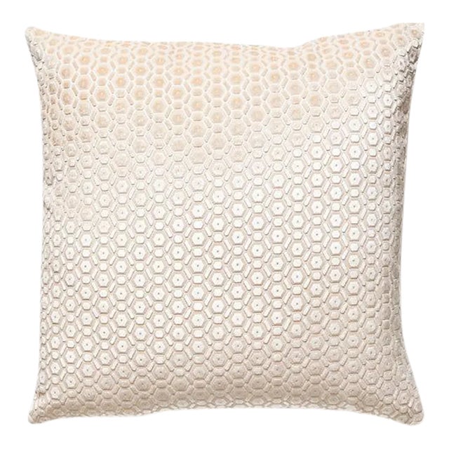 The House of Scalamandré Manetta Pillow, Shell Pink For Sale