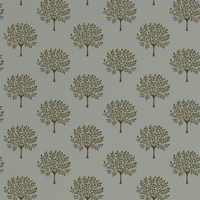 Sanderson Marcham Wallpaper in Copper Grey - a Sample For Sale