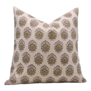 Fabdivine Indian Block Print Cushion Cover 12x20 Inch Duck Canvas-Bheeshma For Sale