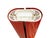 Postmodern Red and Black Metal Megaron Floor Lamp by G. Frattini for Artemide, 1980s For Sale - Image 3 of 11