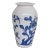 Anchor Hocking Blue Birds Cherry Blossoms Milk Glass Vase For Sale