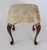 Victorian Queen Anne-Style Upholstered Footstool For Sale - Image 3 of 12