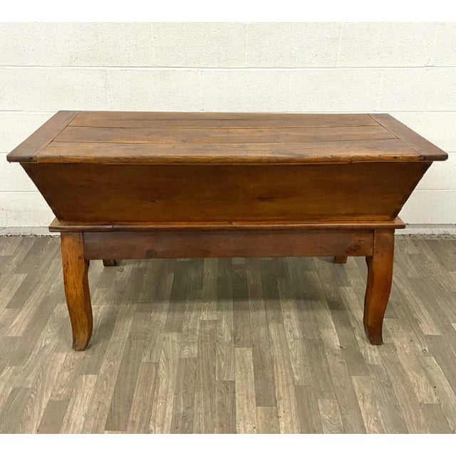 Antique Primitive 1800s Country French Provincial Walnut Dough Bin or Kneader For Sale In Kansas City - Image 6 of 12