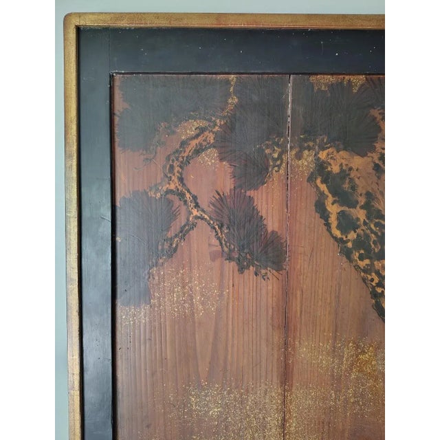 A Set of Extra Large Antique Chinese Painting on Wood Panels For Sale - Image 11 of 16