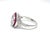 Red Vintage Platinum 3.17cts Old European Cut Diamond and 1.19cts Ruby Halo Ring, Size 6.5 For Sale - Image 8 of 12
