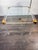 Mid-Century Modern Vintage Acrylic and Brass Coffee Table For Sale - Image 3 of 4