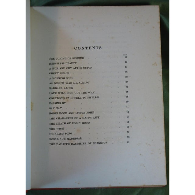 Early 20th Century Art Book Eleanor Fortescue Brickdale, 24 Full Color Tipped in Illustrations Fine Re-Binding "Old English Songs & Ballads" For Sale - Image 15 of 18