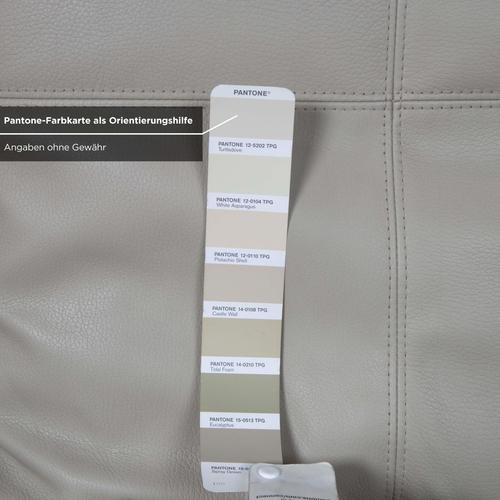 Gray Amber Leather Corner Sofa with Manual Function from Brühl For Sale - Image 8 of 14