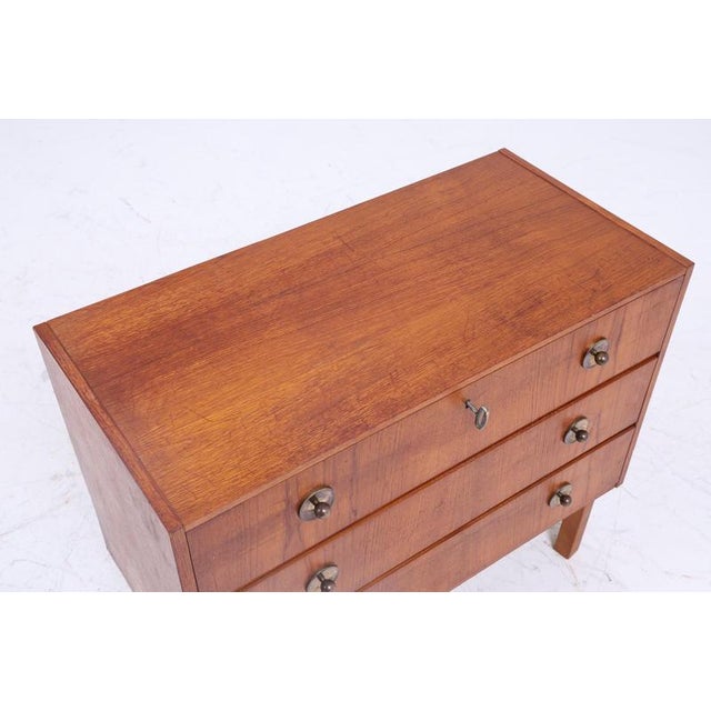 Wood Mid-Century Teak Chest of Drawers For Sale - Image 7 of 11