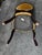 1960s Vintage Victorian Style Dark Wood Frame Velvet Tufted Accent Chair For Sale - Image 5 of 6
