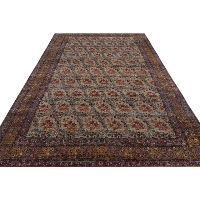 Traditional Antique Persian Kerman Rug With Polychromatic Floral Patterns by Rug & Kilim For Sale - Image 3 of 7