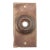 Vintage 4.375 In. Brass Rectangular Doorbell Plate For Sale