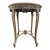Early 20th Century French Side Table With Carved Legs and Intricate Floral Inlaid Top For Sale