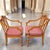 Red 1950s A Touch of Neoclassical Elegance: Pair of English Adam Style Armchairs For Sale - Image 8 of 12