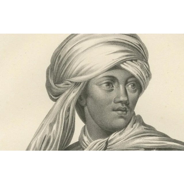 Karl Joseph Brodtmann, Portrait of Omai, A Polynesian Man, 1835, Print For Sale - Image 4 of 7