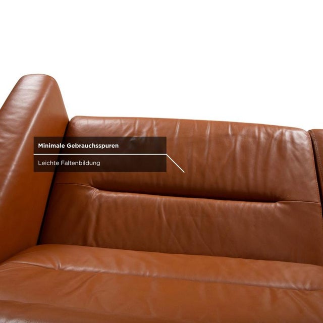 Stella 3-Seater Sofa in Brown Leather and Chrome from Stressless For Sale - Image 10 of 17
