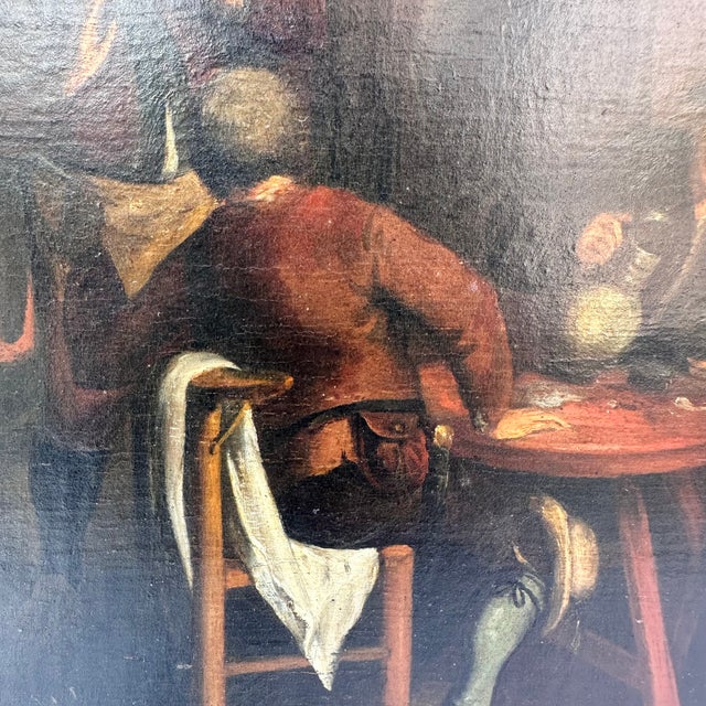 Dutch School, Genre Scene, 1800s, Oil on Board For Sale - Image 13 of 18