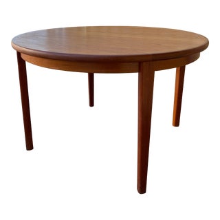 1960s Vintage Solid Teak Danish Skovby M .Dining Table . For Sale