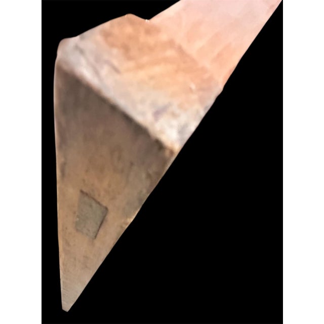 1950s Mid Century Japanese Shoji Screen Door Window Handmade Grid Pattern Cedar Wood For Sale - Image 10 of 16