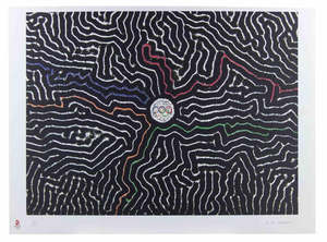 Alexandre de Cadenet, Epicentre-Olympic Games Beijing, 2008, Lithograph