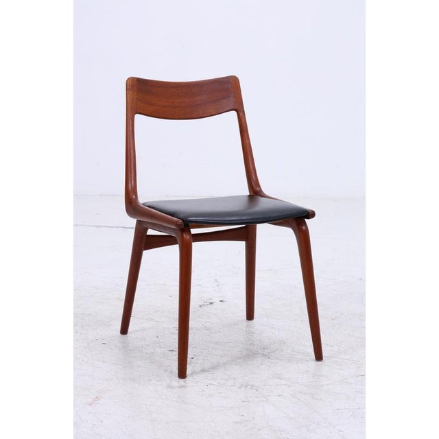 1960s Mid-Century Danish Model 370 Boomerang Chairs in Teak by Alfred Christensen for Slagelse, 1960s, Set of 4 For Sale - Image 5 of 18