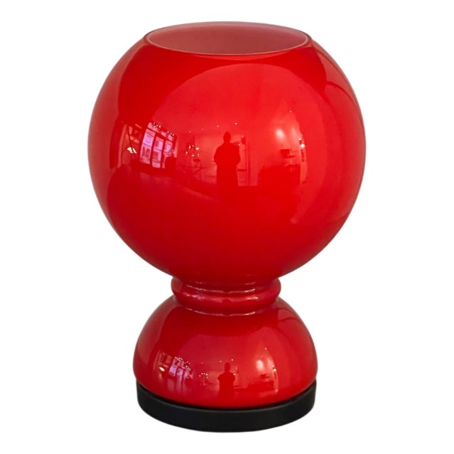 Vintage Red Table Light, 1980s For Sale