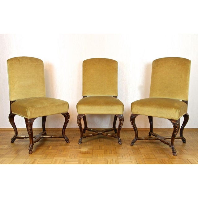 18th Century Baroque Dining Chairs with Gilt Accents, Italy, 1790, Set of 6 For Sale - Image 14 of 16