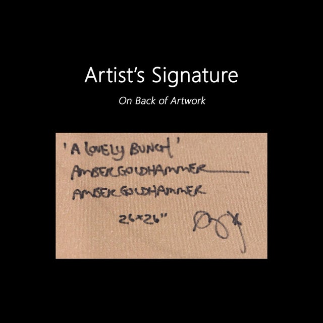 A Lovely Bunch - Abstract Joyful Colorful Floral Graffiti Mixed Media Pop Original Artwork by Amber Goldhammer For Sale - Image 9 of 9