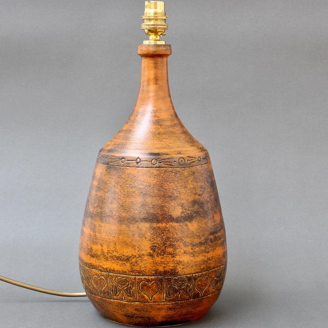 Vintage Ceramic Table Lamp by Jacques Blin, 1970s For Sale - Image 10 of 18