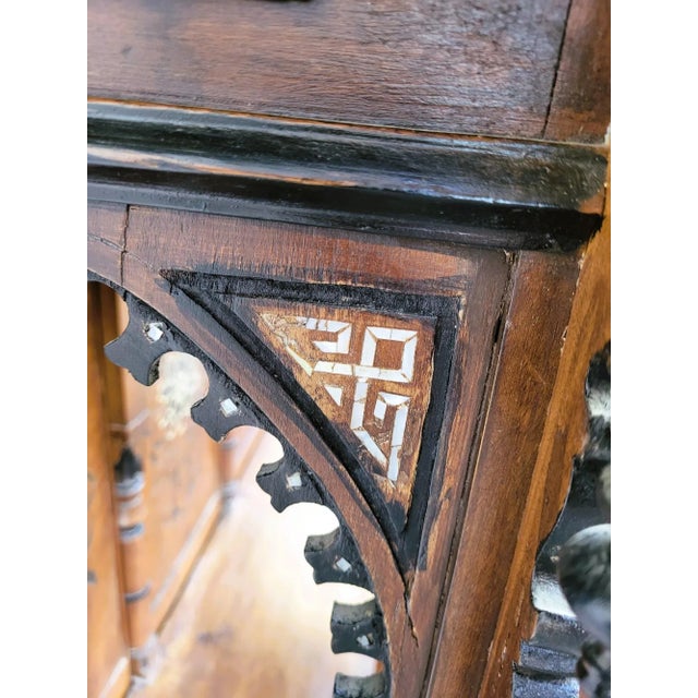 19th Century Console & Marquetry Mirror from G Parvis For Sale - Image 5 of 13