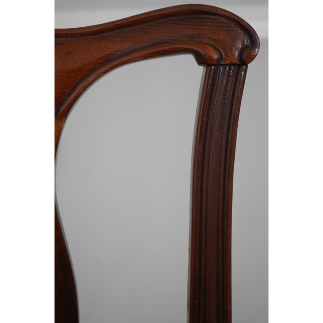 Set of 8 Hickory Chair Co Mahogany Dining Room Chairs For Sale - Image 15 of 18