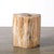Polished Petrified Wood Side Table/Stool W/ Agate Inclusions & Natural Graining For Sale - Image 9 of 10
