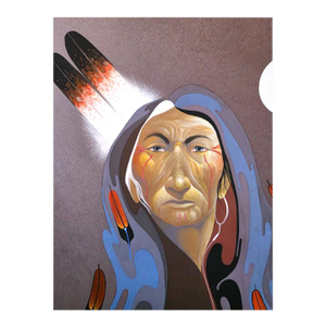 1970s Robert Redbird Signed "Peyote Chief" 1979 20"x 25" Lithograph Read