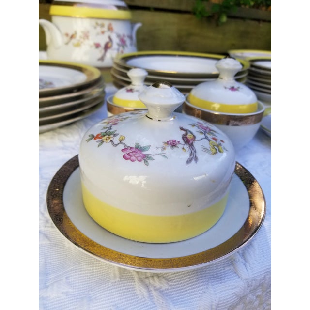 1970s Mid Century Soviet Russian Uzbek Dinnerware Set-Service for Six - Set of 32 For Sale - Image 11 of 12