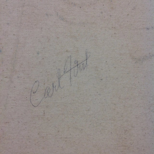 Carl Firth Mid-Century East Shore Oil Painting For Sale - Image 5 of 5