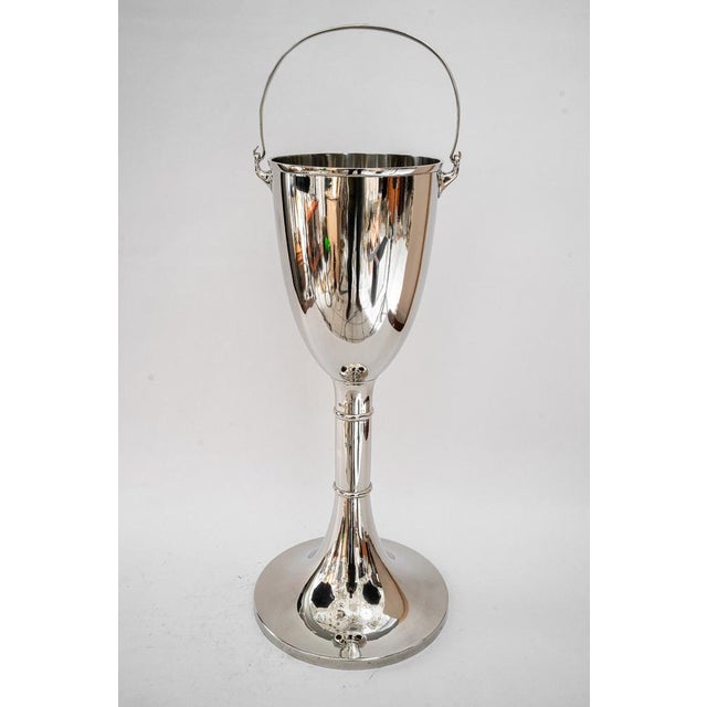 Art Deco Nickel-Plated Champagne Bucket Stand, 1920s For Sale - Image 3 of 13