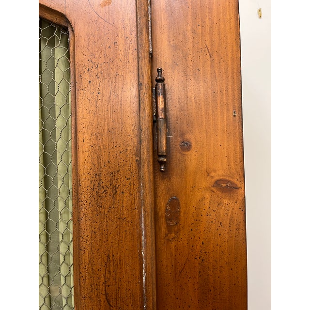 Traditional Arched Mahogany Two-Piece Cupboard For Sale - Image 3 of 7