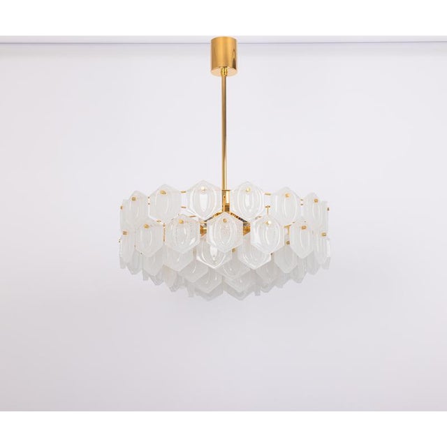 A stunning four-tier chandelier by kinkeldey, germany, manufactured in circa 1970-1979. A handmade and high quality piece....