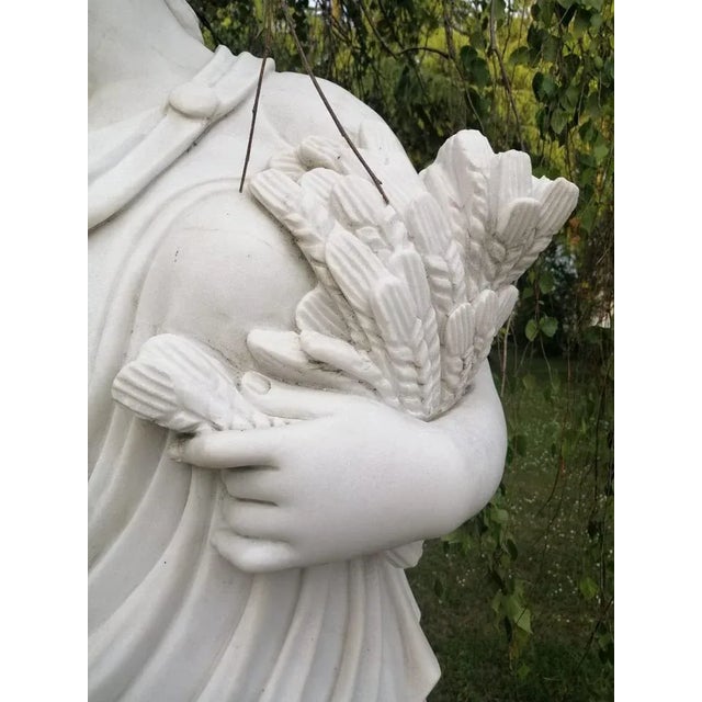 Italian Artist, The Four Seasons, 19th Century, Carrara Marble, Set of 4 For Sale - Image 17 of 18
