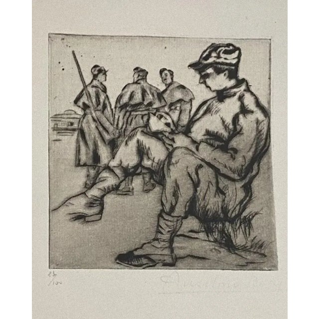 Anselmo Bucci, Military, Etching, 1917 For Sale - Image 3 of 3